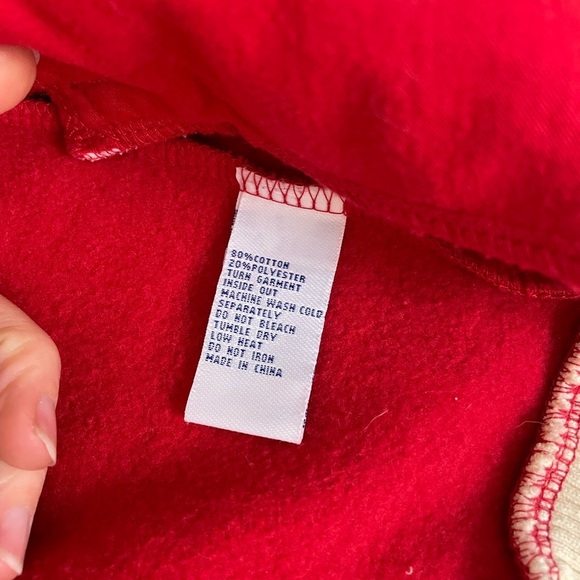 Detroit Red Wings old Time Hockey Red and White Varsity Jacket - Picture 11 of 12